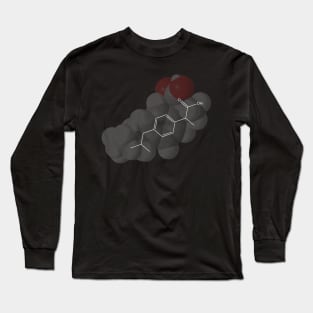 Ibuprofen Molecule Chemistry Long Sleeve T-Shirt